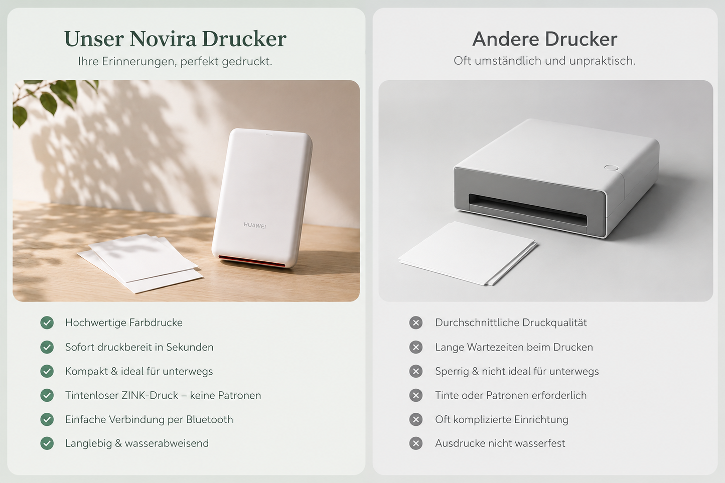 Mini Fotodrucker – Erinnerungen sofort ausdrucken